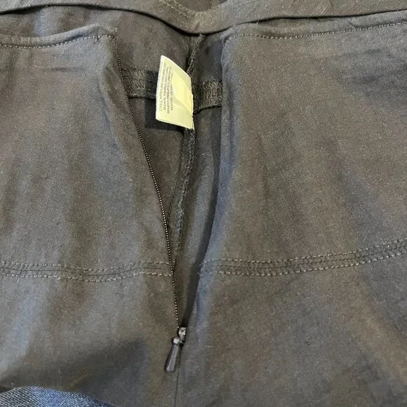 Eileen Fisher Black Linen Blend Midi Skirt Small - Picture 8 of 10